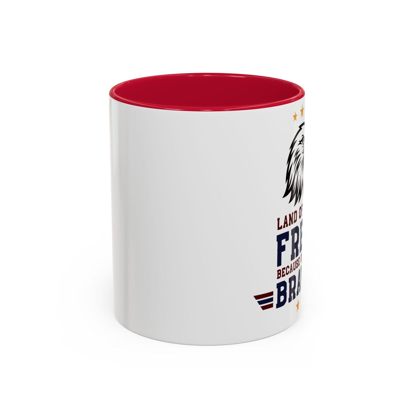 Patriotic Eagle Mug — "Land of the Free Because of the Brave" (11oz/15oz)