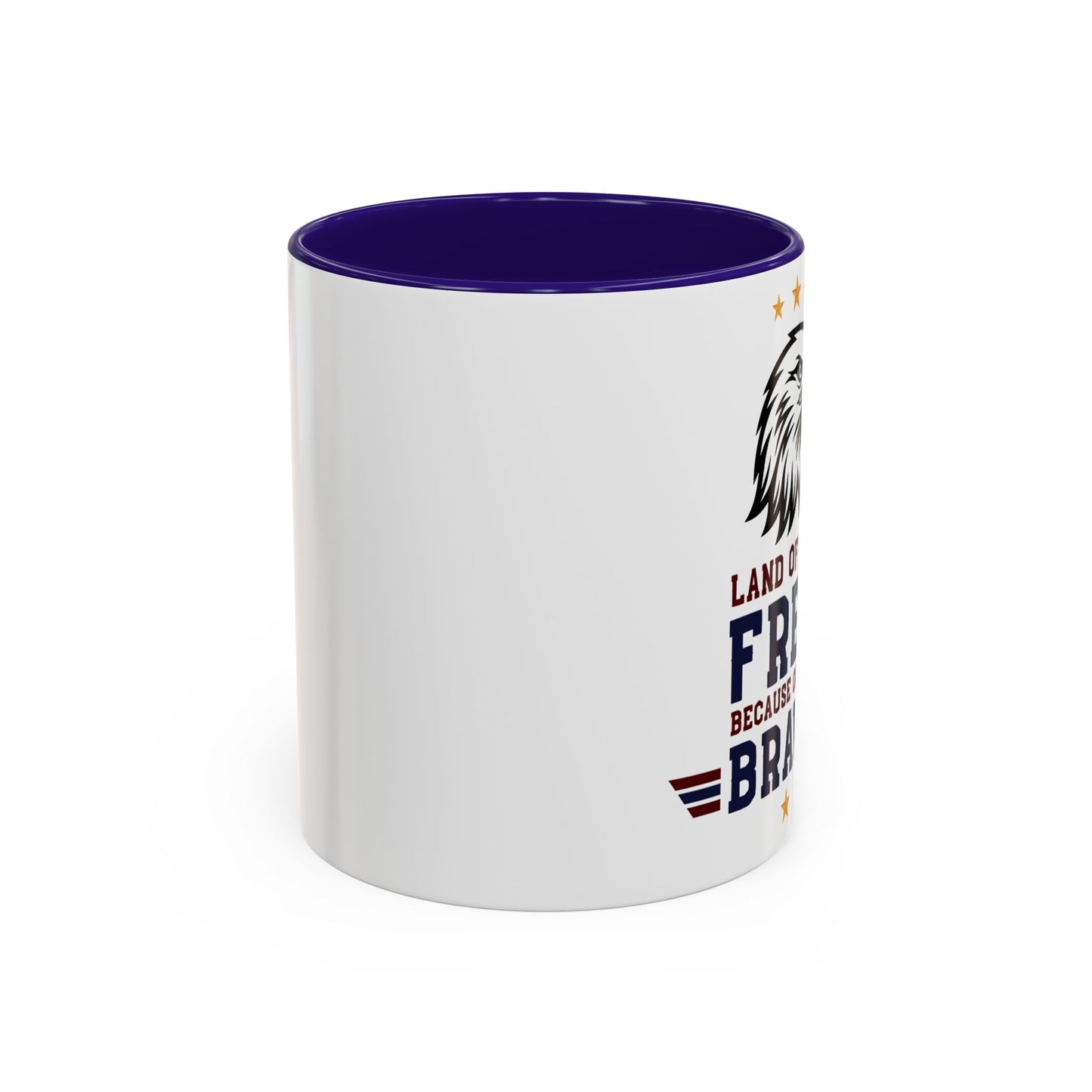 Patriotic Eagle Mug — "Land of the Free Because of the Brave" (11oz/15oz)