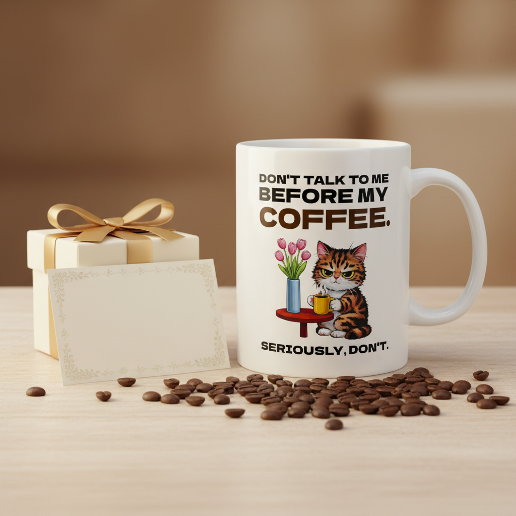 Morning Mood Cat Mug