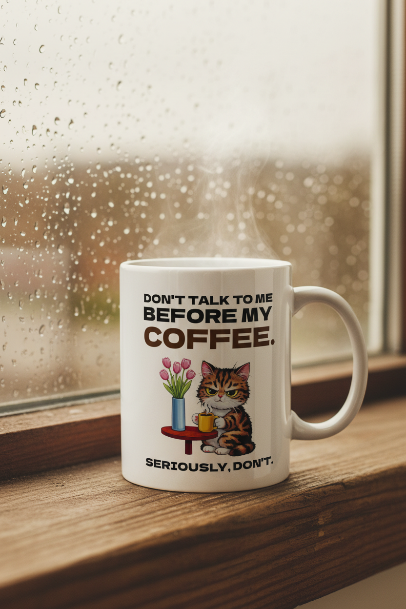 Morning Mood Cat Mug
