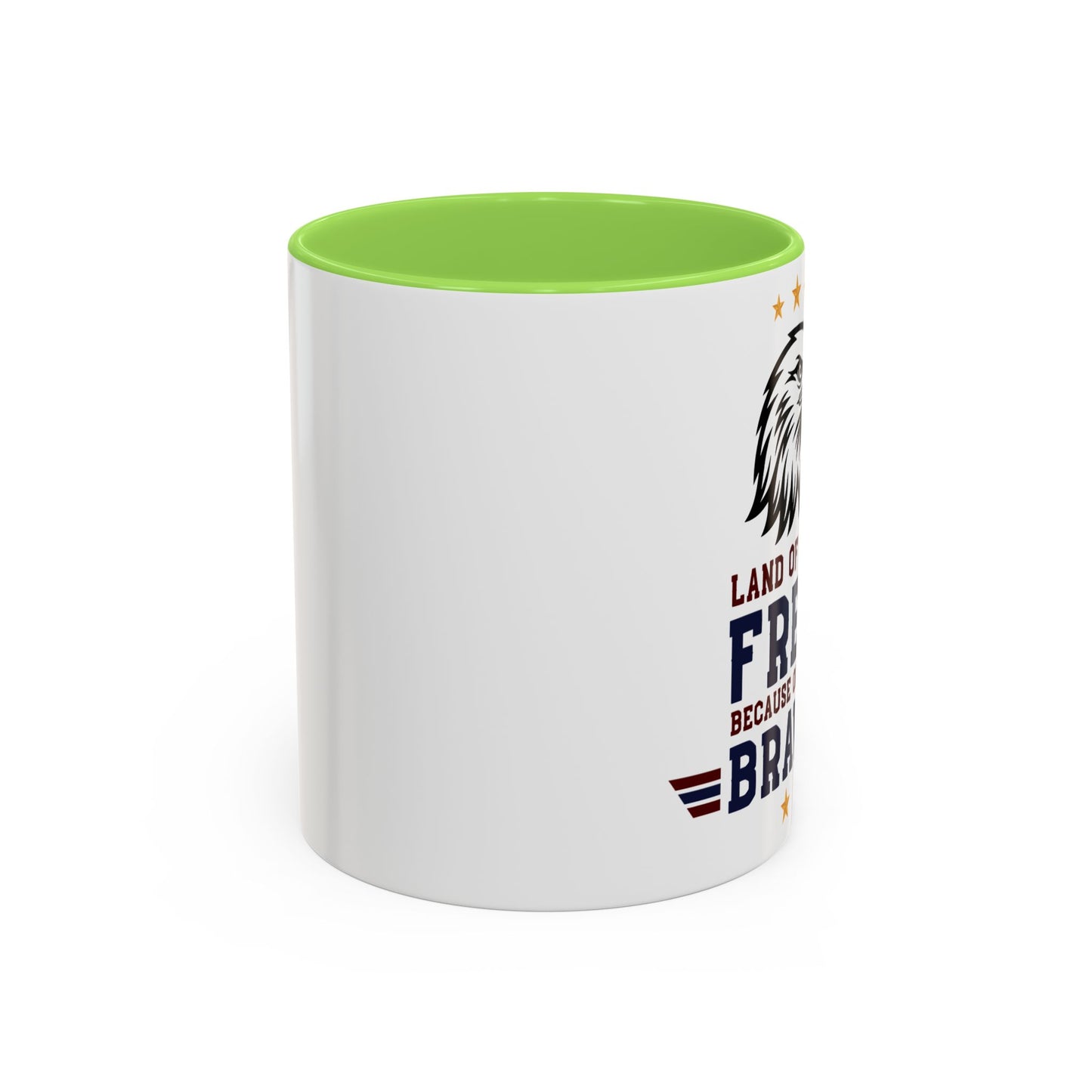 Patriotic Eagle Mug — "Land of the Free Because of the Brave" (11oz/15oz)