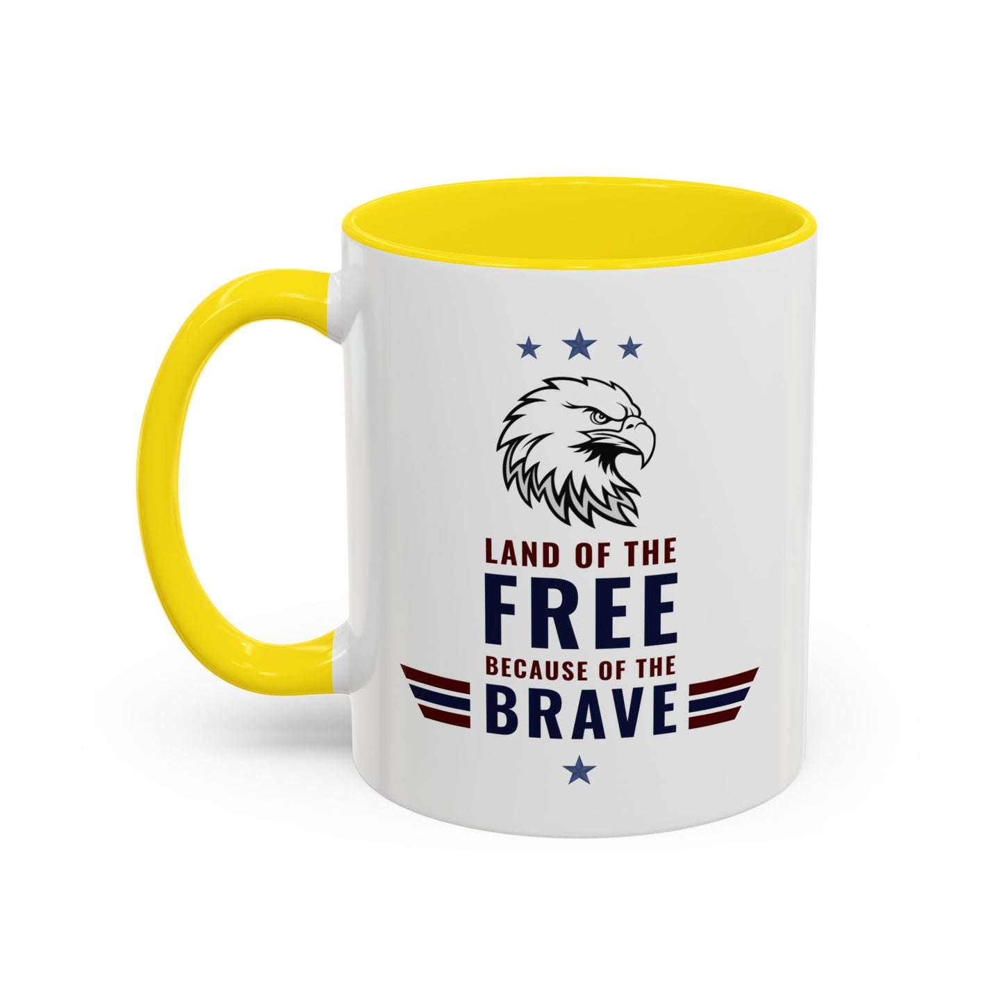 Patriotic Striped Accent Coffee Mug (11/15oz)