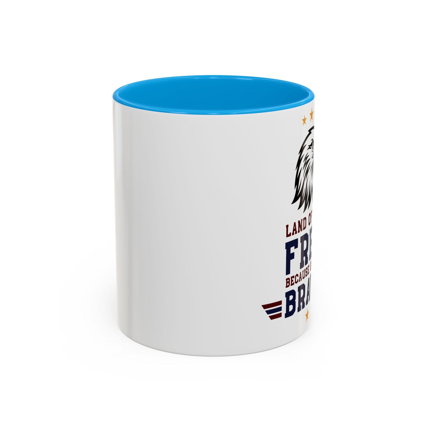 Patriotic Eagle Mug — "Land of the Free Because of the Brave" (11oz/15oz)
