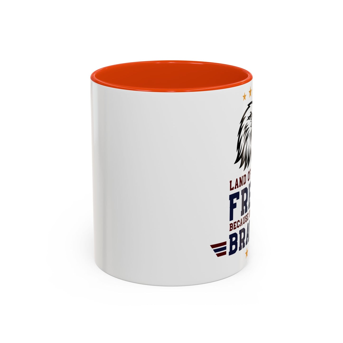 Patriotic Eagle Mug — "Land of the Free Because of the Brave" (11oz/15oz)