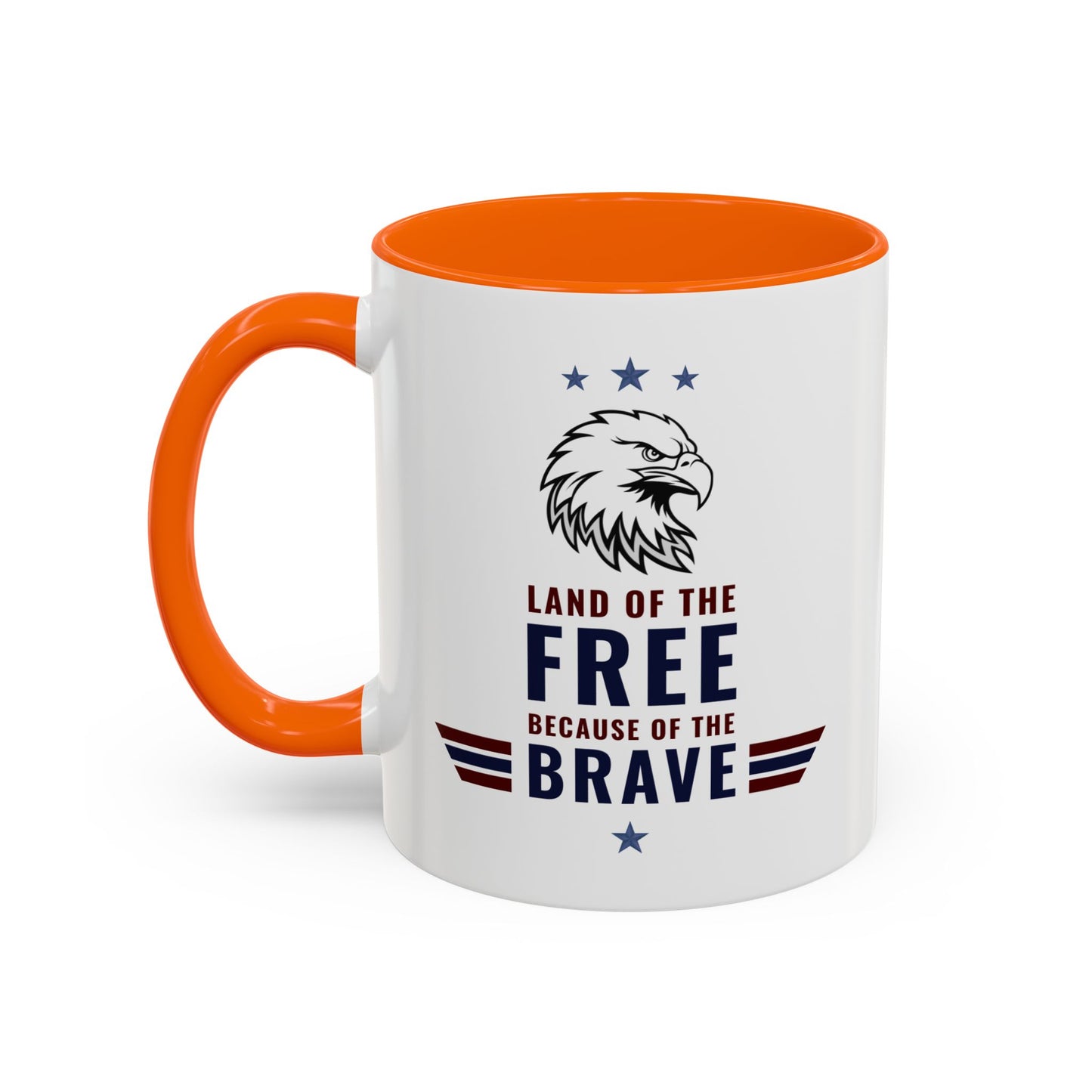 Patriotic Striped Accent Coffee Mug (11/15oz)