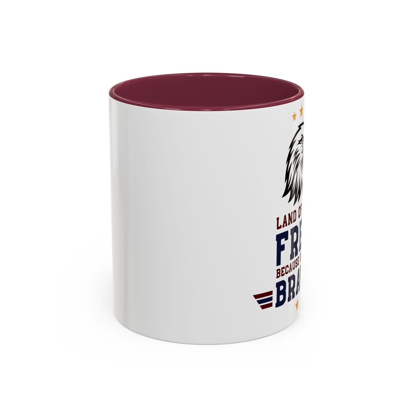 Patriotic Eagle Mug — "Land of the Free Because of the Brave" (11oz/15oz)