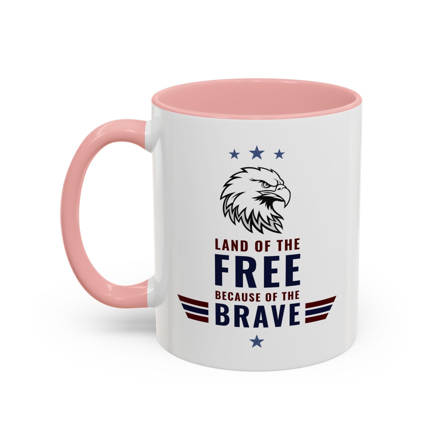 Patriotic Striped Accent Coffee Mug (11/15oz)