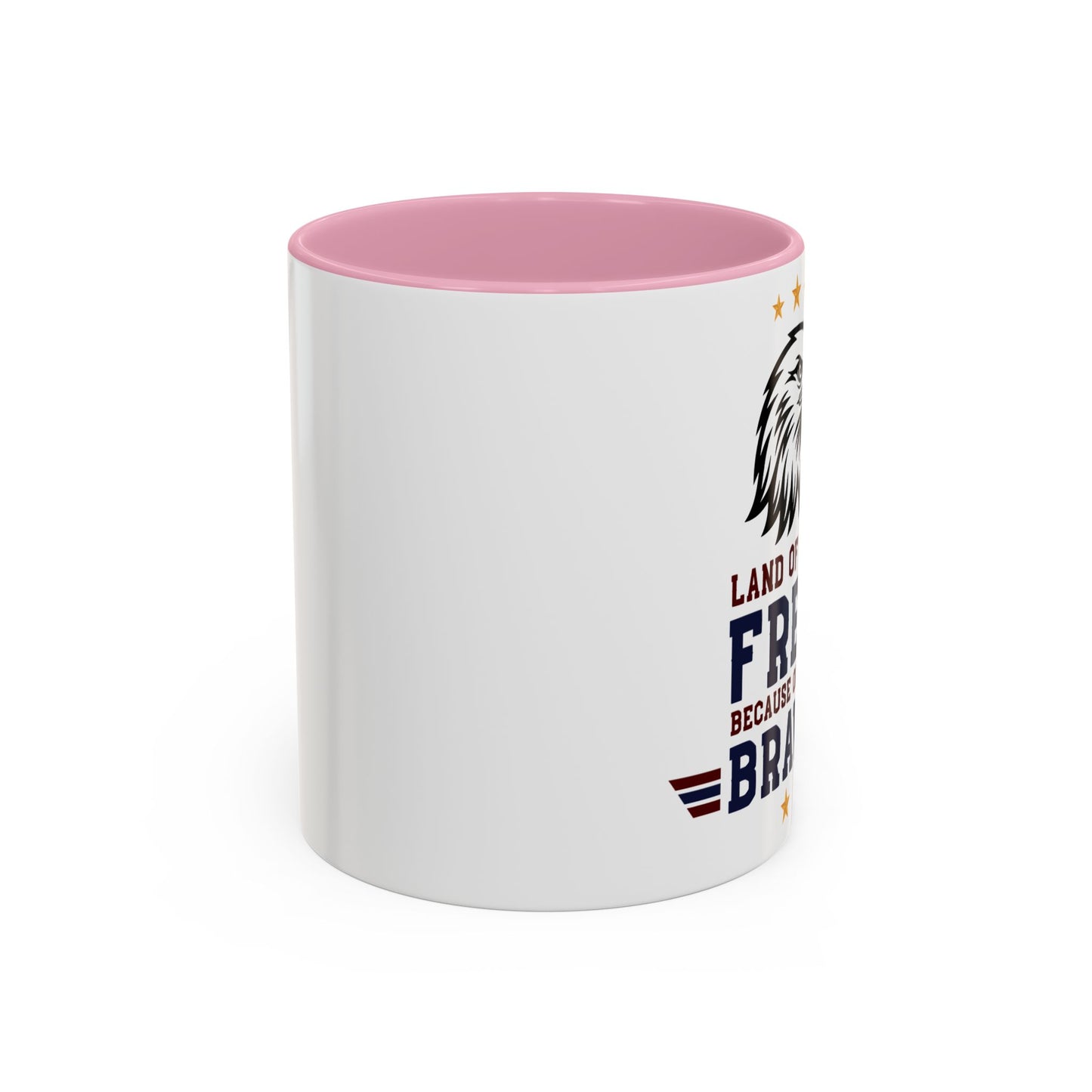 Patriotic Eagle Mug — "Land of the Free Because of the Brave" (11oz/15oz)